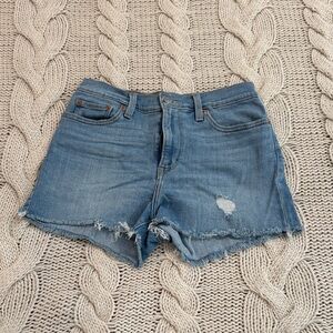 Levi’s High Rise Cut Off Denim Blue Women’s Shorts